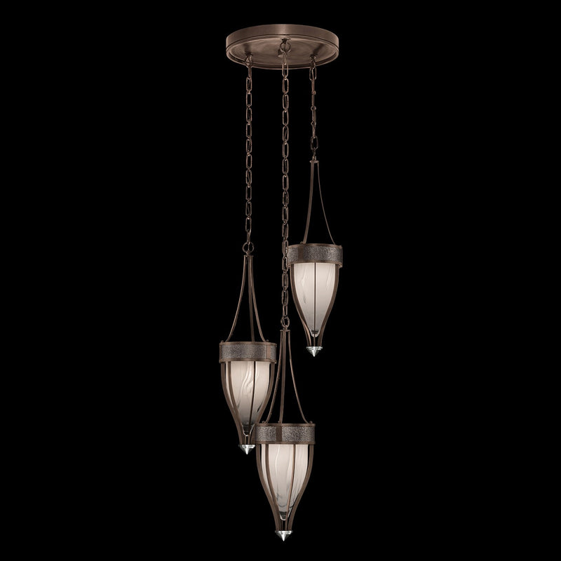 Fine Art 100044-221 Three Light Pendant, Bronze