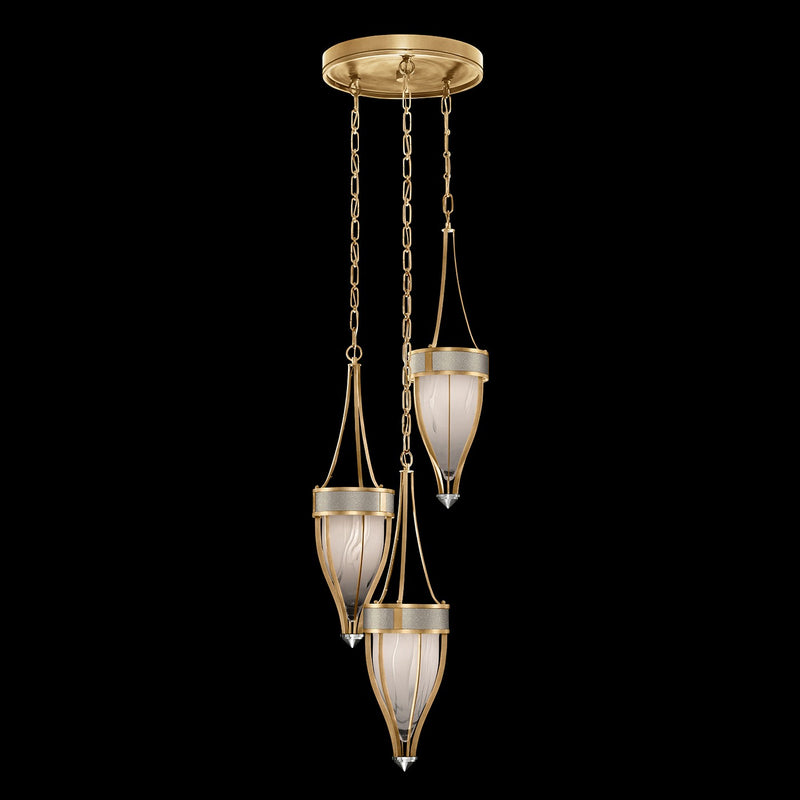Fine Art 100044-322 Three Light Pendant, Gold