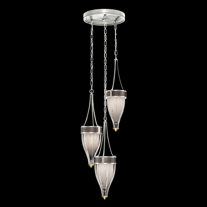 Fine Art 100044-411 Three Light Pendant, Silver