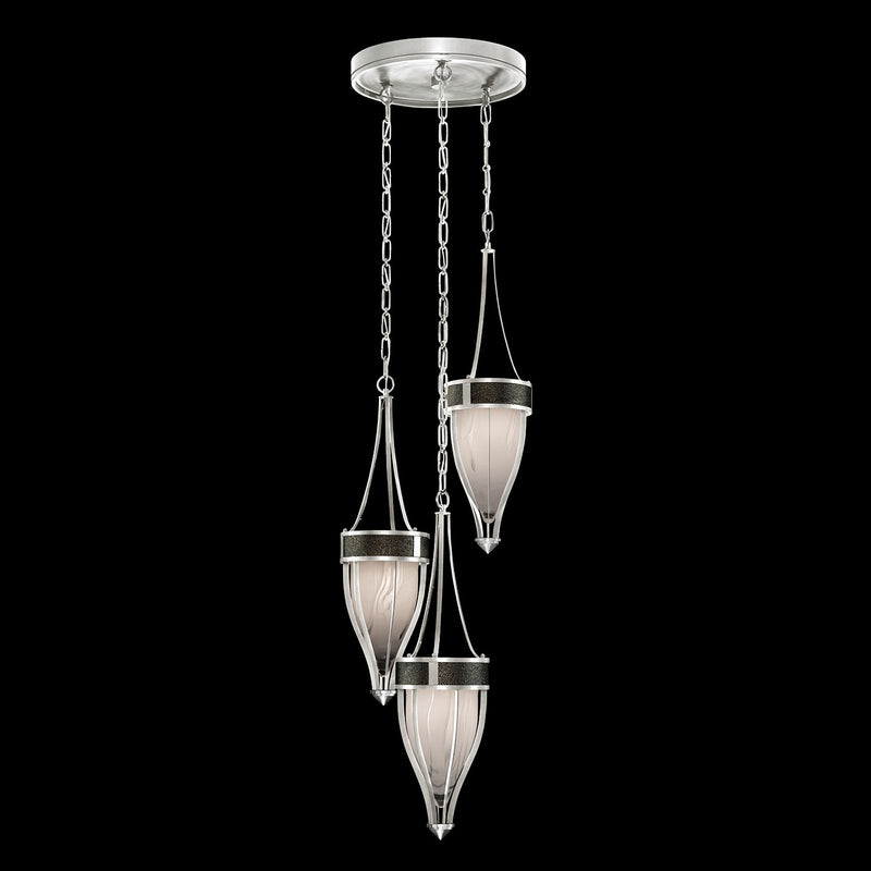 Fine Art 100044-423 Three Light Pendant, Silver