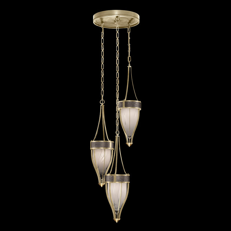 Fine Art 100044-511 Three Light Pendant, Gold