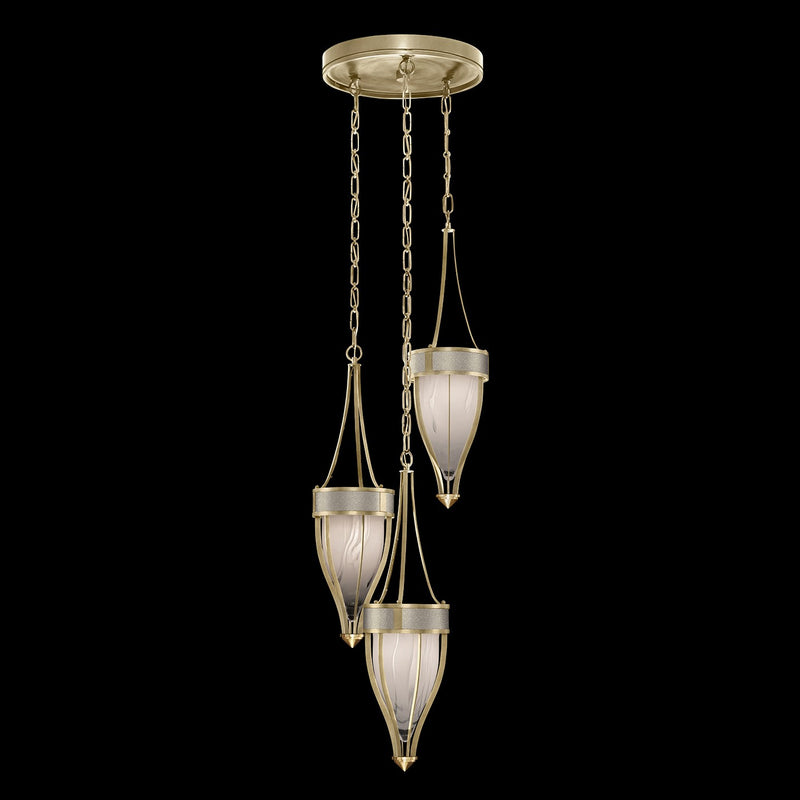 Fine Art 100044-512 Three Light Pendant, Gold