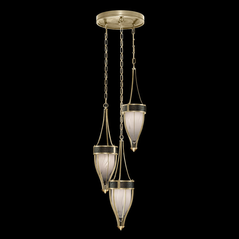Fine Art 100044-513 Three Light Pendant, Gold
