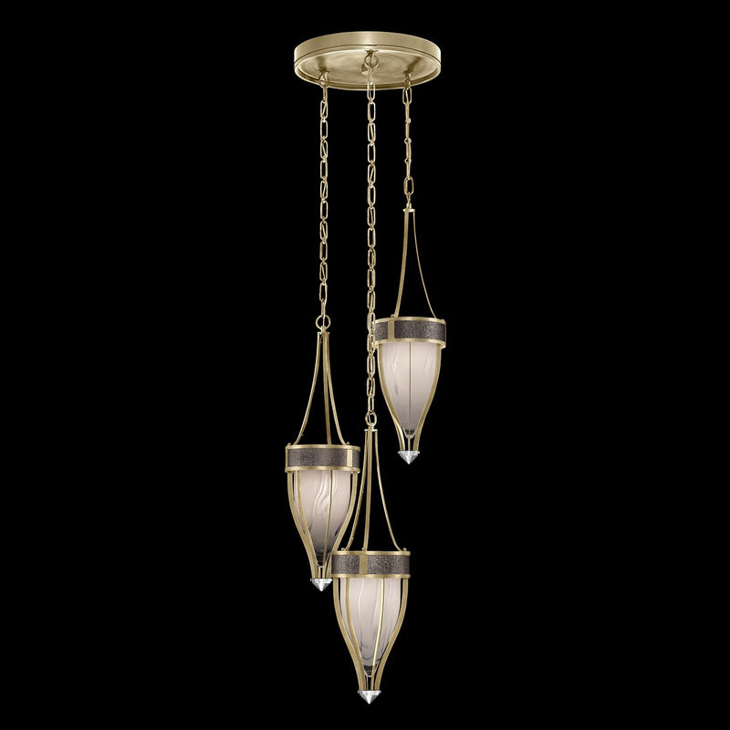 Fine Art 100044-521 Three Light Pendant, Gold