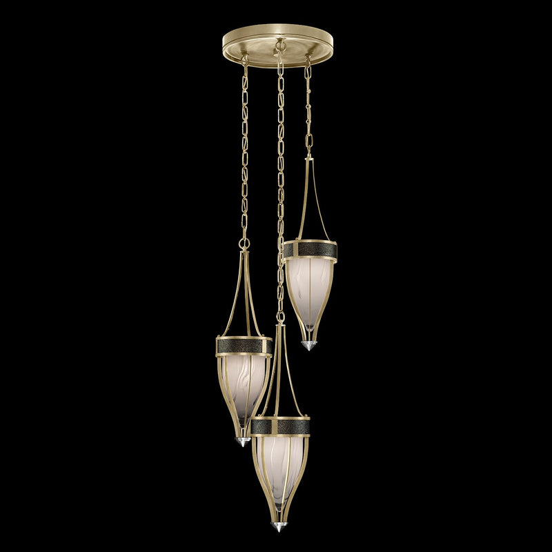 Fine Art 100044-523 Three Light Pendant, Gold