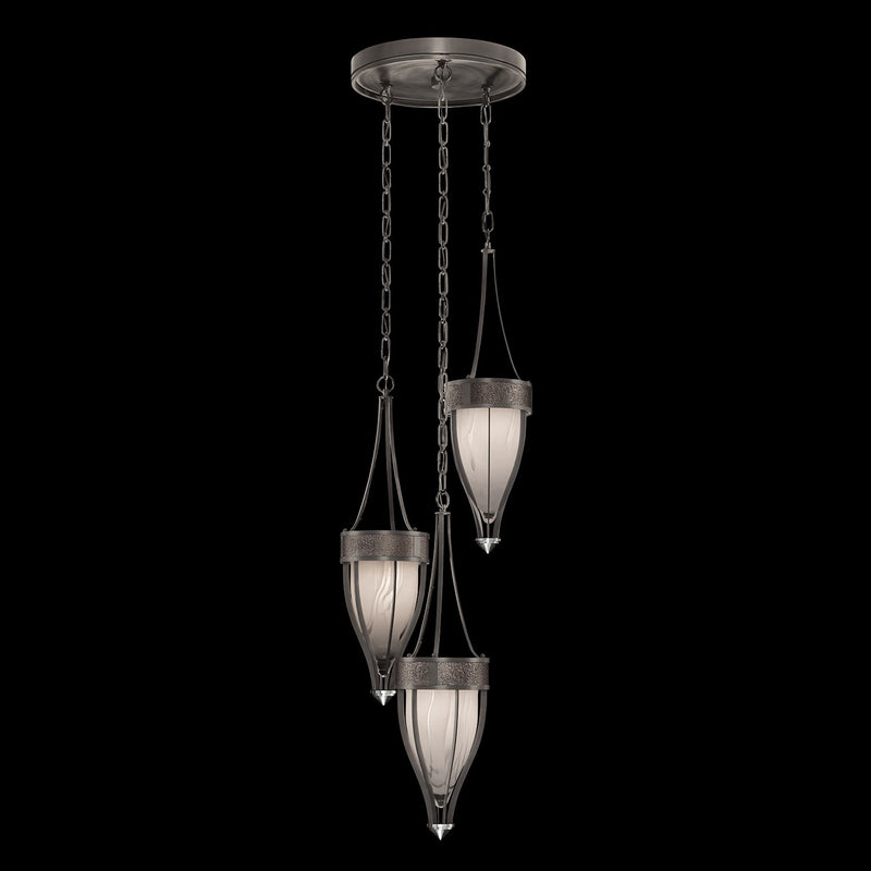 Fine Art 100044-721 Three Light Pendant, Black
