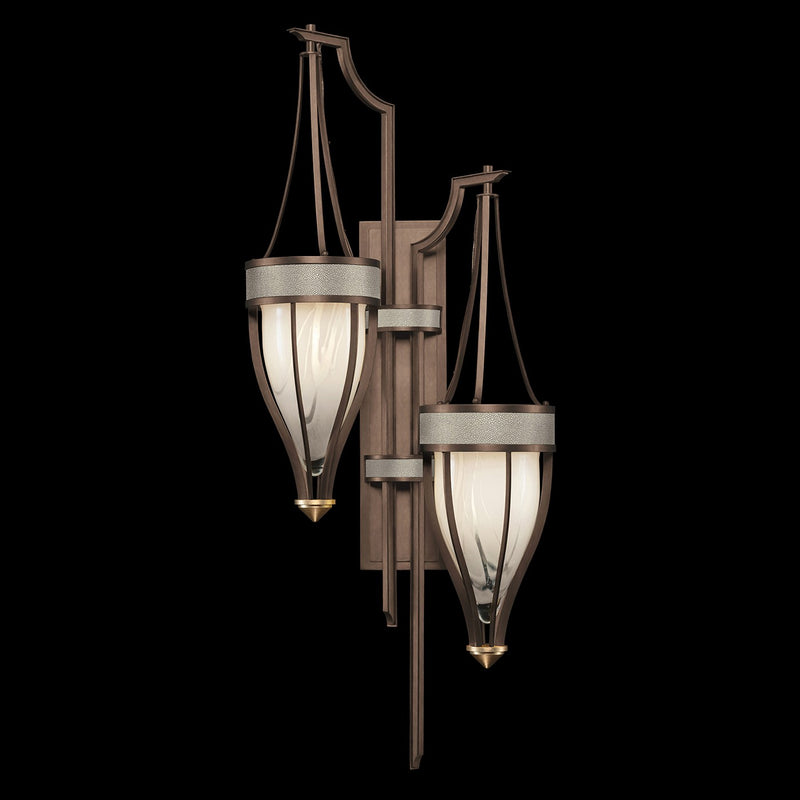 Fine Art 100046-212 Two Light Wall Sconce, Bronze