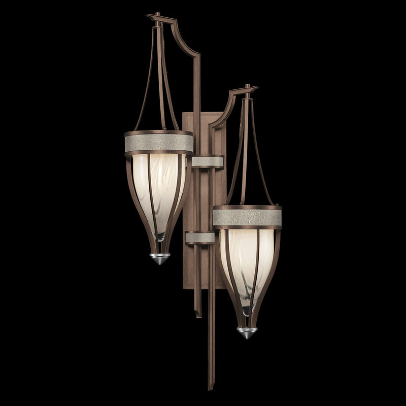 Fine Art 100046-222 Two Light Wall Sconce, Bronze