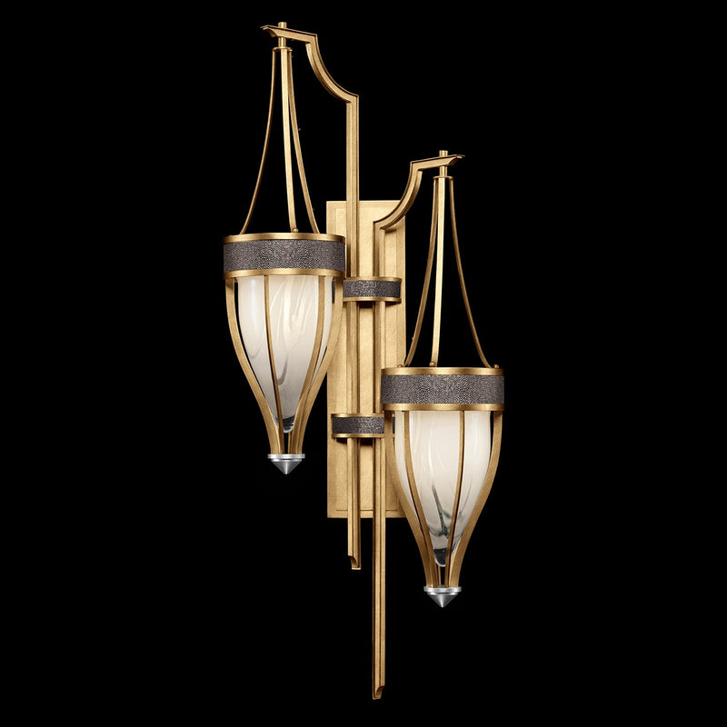 Fine Art 100046-321 Two Light Wall Sconce, Gold