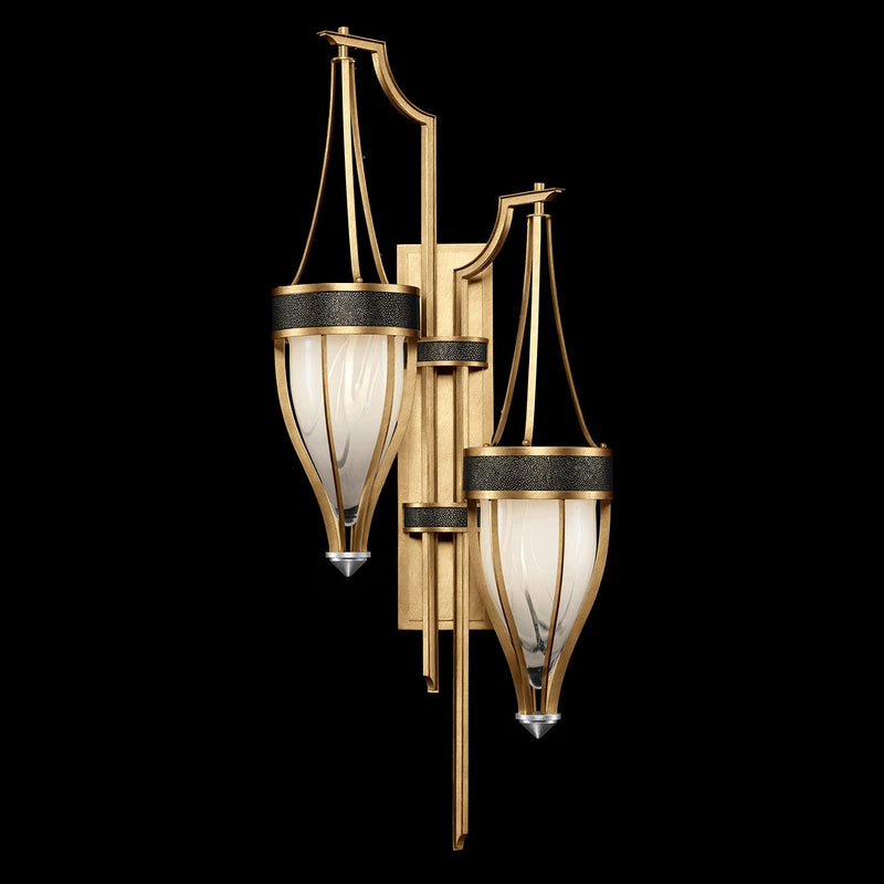 Fine Art 100046-323 Two Light Wall Sconce, Gold