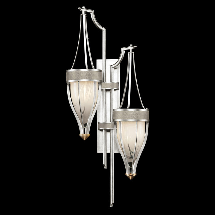 Fine Art 100046-412 Two Light Wall Sconce, Silver