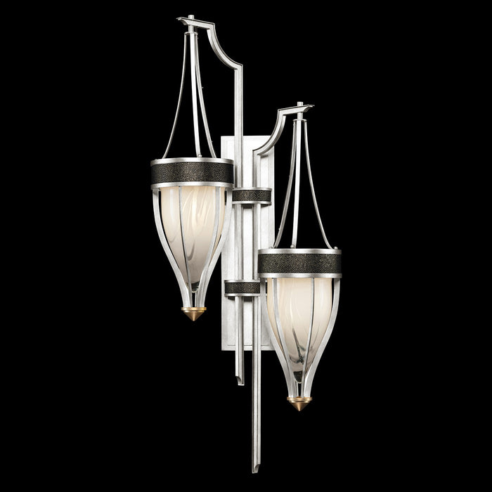 Fine Art 100046-413 Two Light Wall Sconce, Silver