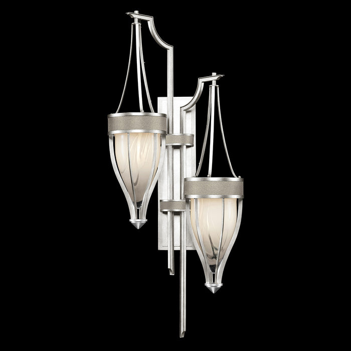 Fine Art 100046-422 Two Light Wall Sconce, Silver
