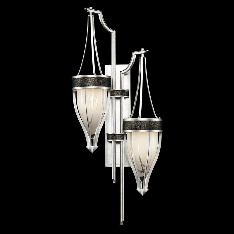 Fine Art 100046-423 Two Light Wall Sconce, Silver