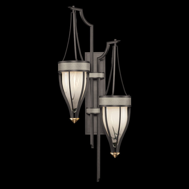 Fine Art 100046-712 Two Light Wall Sconce, Black