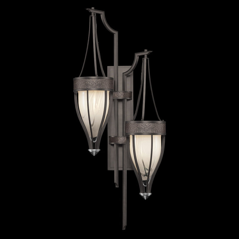 Fine Art 100046-721 Two Light Wall Sconce, Black