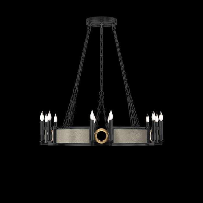 Fine Art 100047-112 12 Light Chandelier, Black