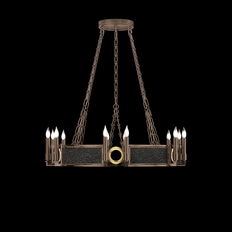 Fine Art 100047-213 12 Light Chandelier, Bronze