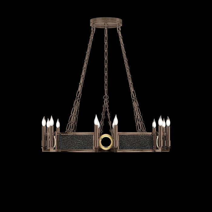 Fine Art 100047-213 12 Light Chandelier, Bronze