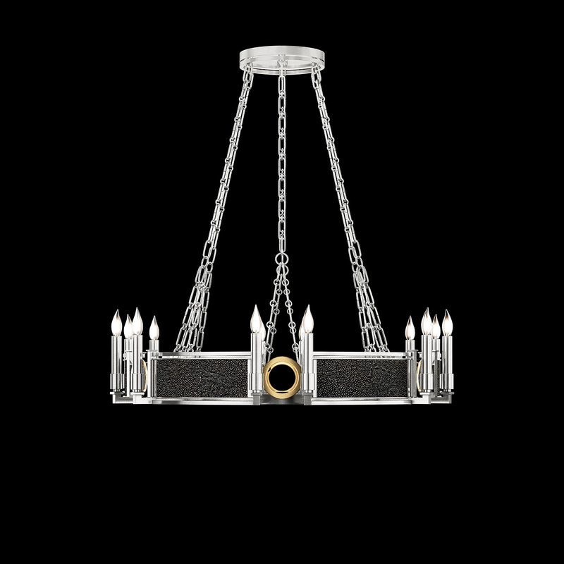 Fine Art 100047-413 12 Light Chandelier, Silver