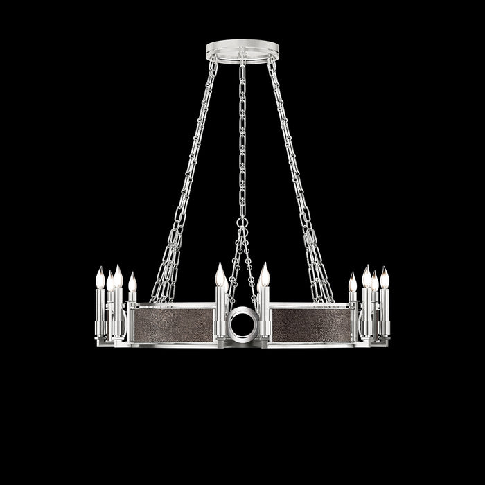 Fine Art 100047-421 12 Light Chandelier, Silver