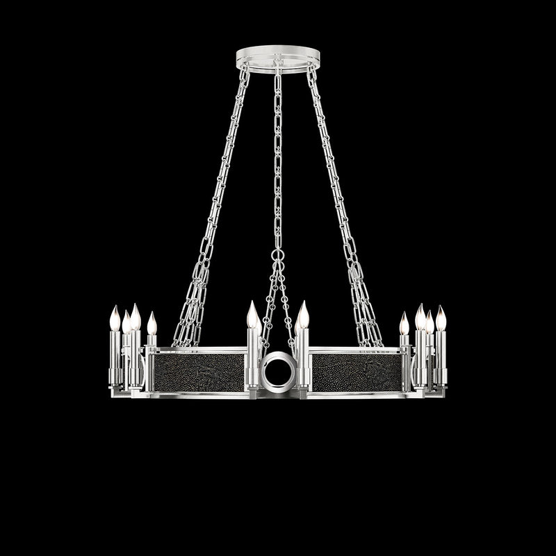 Fine Art 100047-423 12 Light Chandelier, Silver