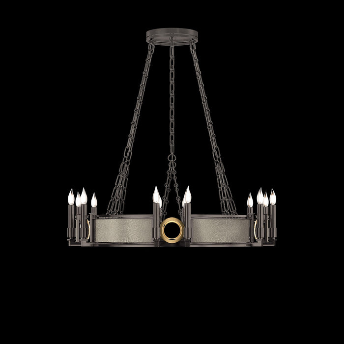 Fine Art 100047-712 12 Light Chandelier, Black