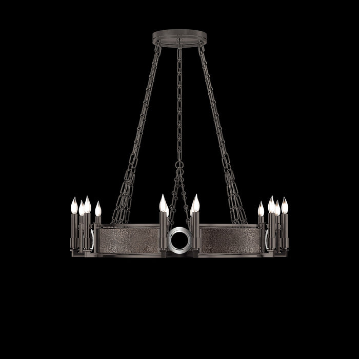 Fine Art 100047-721 12 Light Chandelier, Black