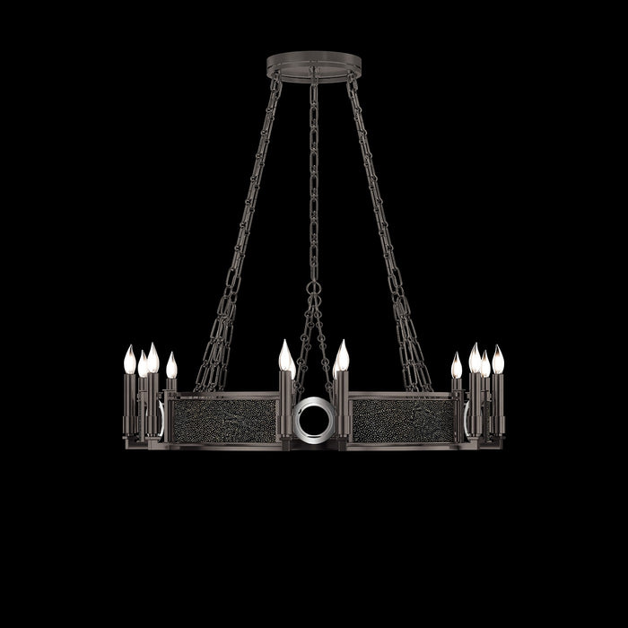 Fine Art 100047-723 12 Light Chandelier, Black