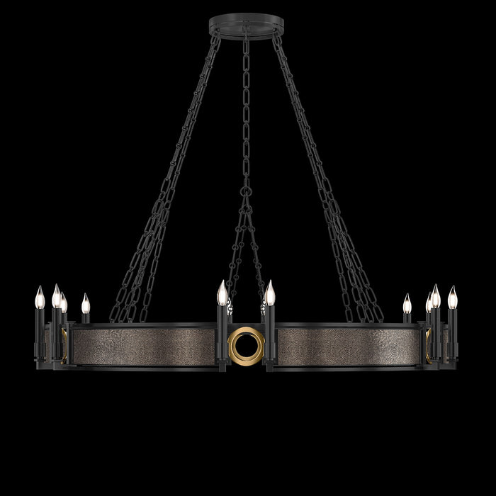 Fine Art 100048-111 12 Light Chandelier, Black