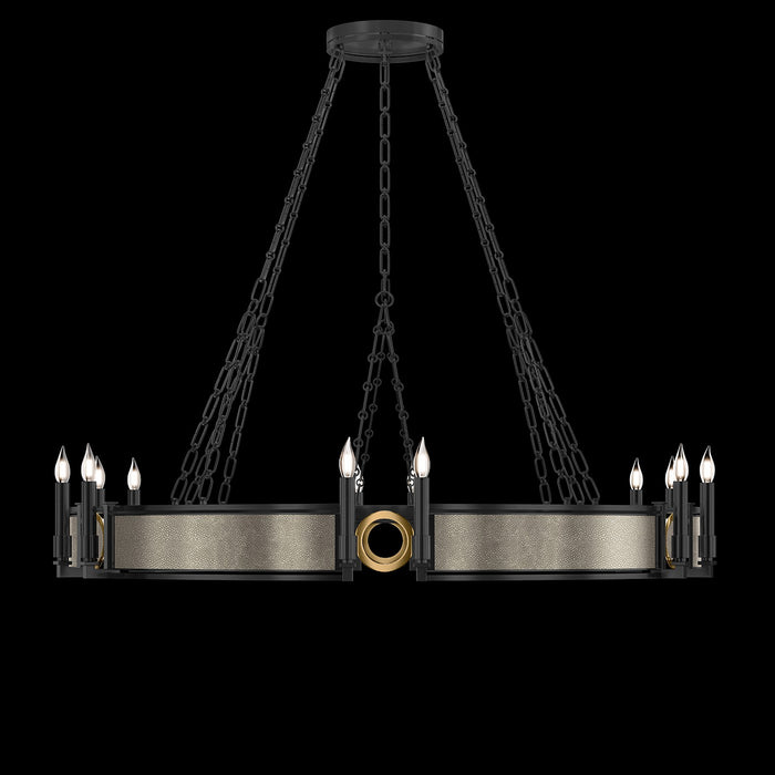 Fine Art 100048-112 12 Light Chandelier, Black
