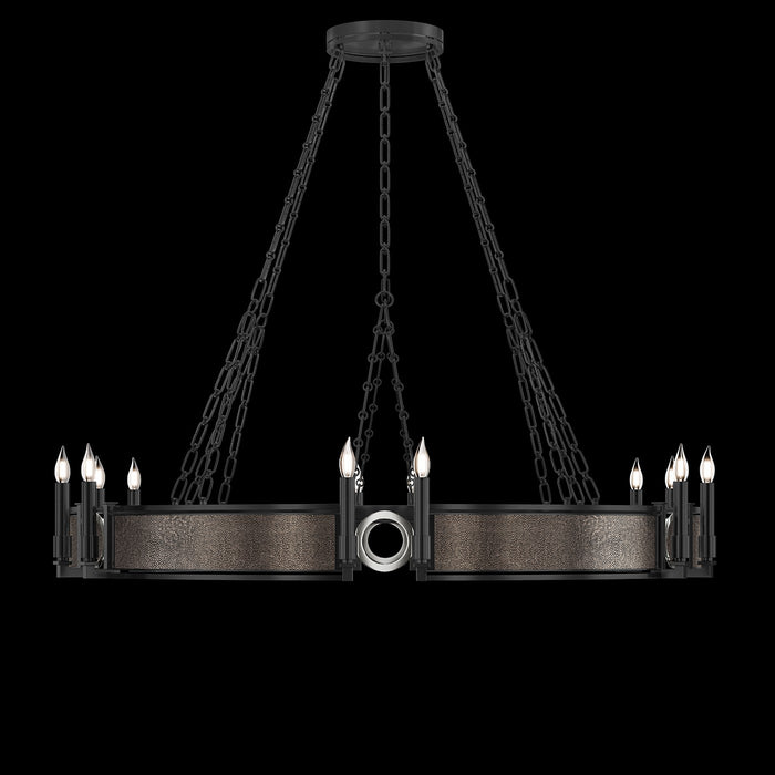 Fine Art 100048-121 12 Light Chandelier, Black