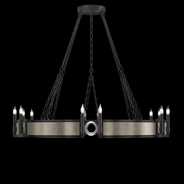Fine Art 100048-122 12 Light Chandelier, Black