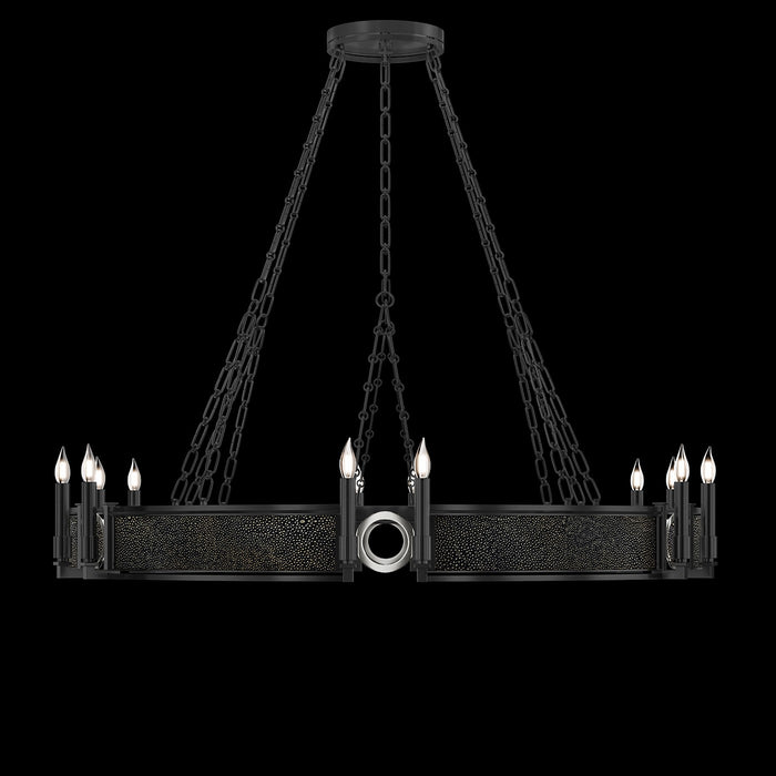 Fine Art 100048-123 12 Light Chandelier, Black