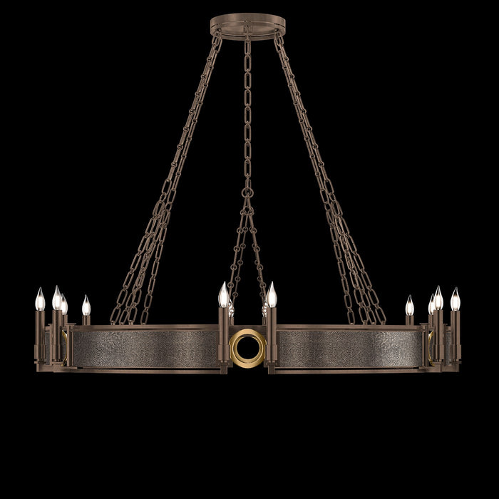 Fine Art 100048-211 12 Light Chandelier, Bronze
