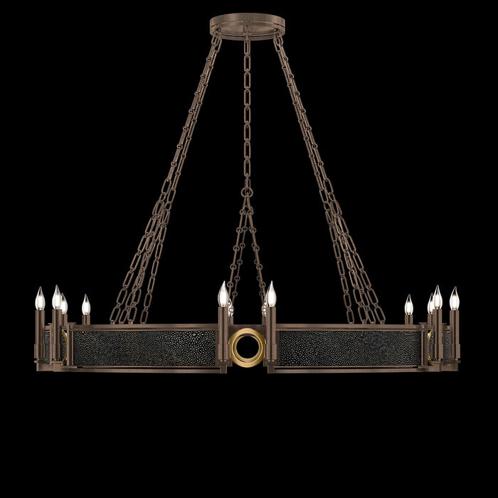 Fine Art 100048-213 12 Light Chandelier, Bronze