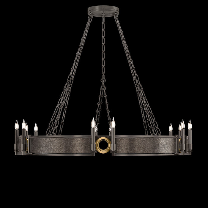 Fine Art 100048-711 12 Light Chandelier, Black