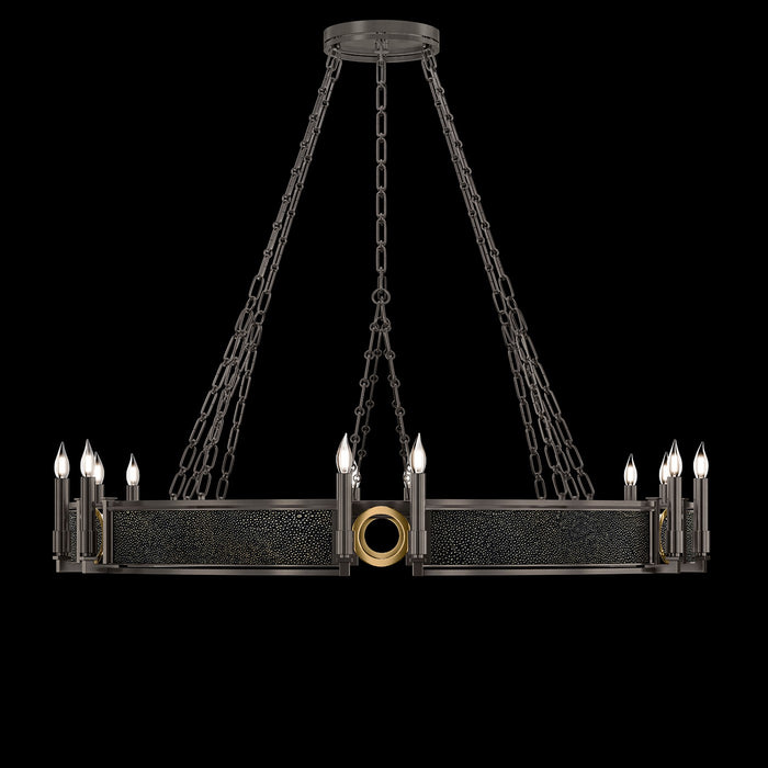 Fine Art 100048-713 12 Light Chandelier, Black
