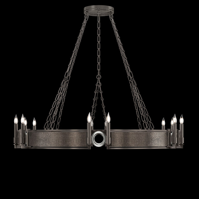 Fine Art 100048-721 12 Light Chandelier, Black