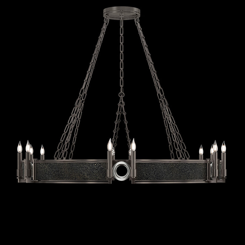 Fine Art 100048-723 12 Light Chandelier, Black