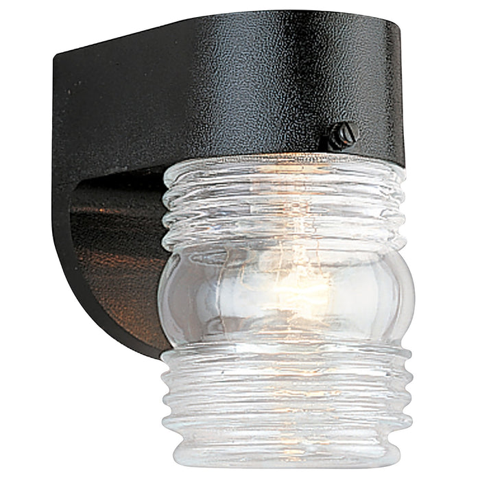 Generation Lighting 8750-12 One Light Outdoor Wall Lantern, Black