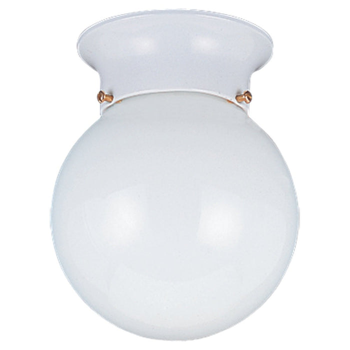 Generation Lighting 5366-15 One Light Flush Mount, White