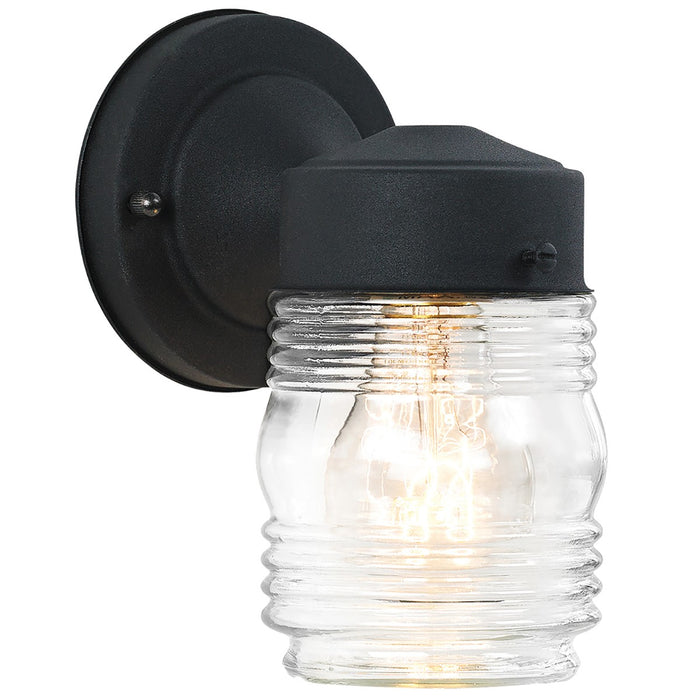 Generation Lighting 8550-12 One Light Outdoor Wall Lantern, Black