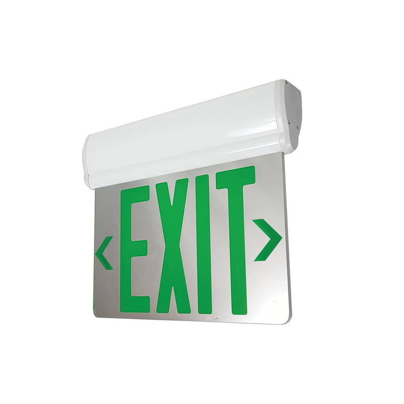 Nora Lighting NX-812-LEDGMW LED Edge-Lit Exit Sign, White