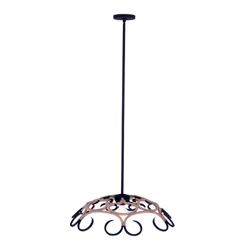 Kalco 522756MB One Light Pendant, Matte Black