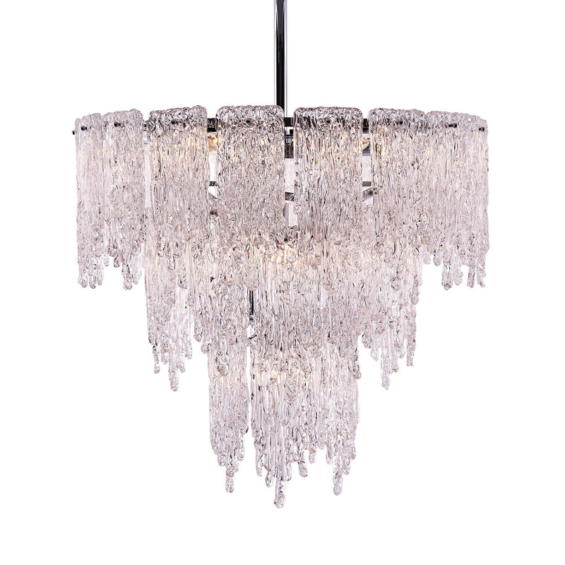 Kalco 523255CH Ten Light Pendant, Polished Chrome