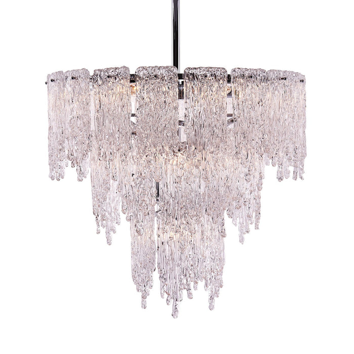 Kalco 523255CH Ten Light Pendant, Polished Chrome