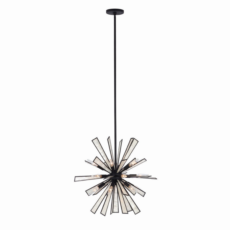 Kalco 523755MB 18 Light Pendant, Matte Black