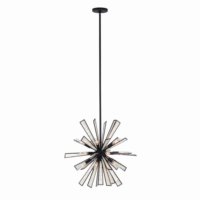 Kalco 523755MB 18 Light Pendant, Matte Black