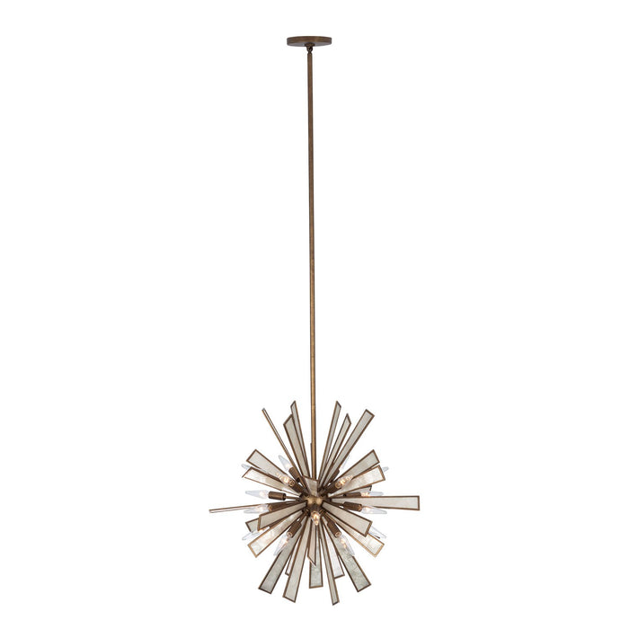 Kalco 523755PAB 18 Light Pendant, Pearlized Antique Brass